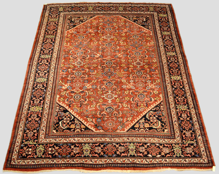 Mahal carpet, north west Persia, about 1920-30, 12ft. 7in. x 9ft. 6in. 3.84m. x 2.90m. Slight wear