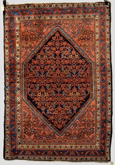 Malayer rug, north west Persia, mid 20th century, 6ft. 6in. x 4ft. 5in. 1.98m. x 1.35m.