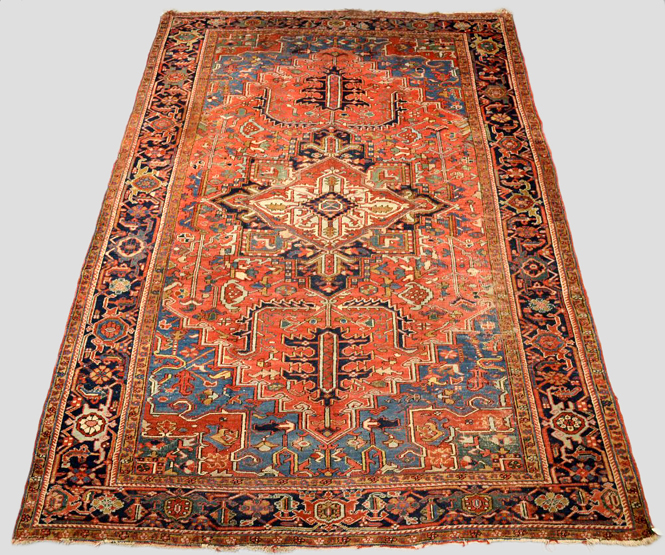 Heriz carpet, north west Persia, early 20th century, 12ft. 5in. x 8ft. 5in. 3.78m. x 2.56m.