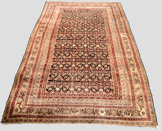 Fragmented Agra carpet, north India, late 19th/early 20th century, 18ft. 6in. x 10ft. 10in. 5.64m. x