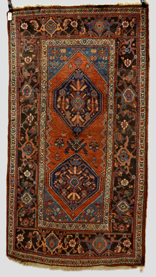 Bijar rug, north west Persia, about 1930, 7ft. 8in. x 4ft. 2in. 2.34m. x 1.37m. Very slight uneven