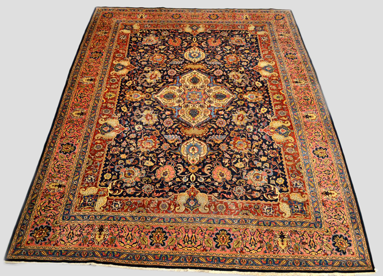 Exceptional Tabriz carpet, north west Persia, circa 1940-50 14ft. 5in. x 11ft. 1in. 4.40m. x 3.