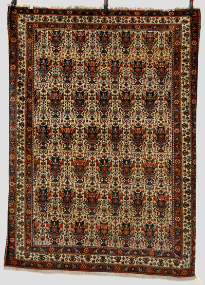 Attractive Abadeh rug, Fars, south west Persia about 1920-30, 6ft. 11in. x 5ft. 2in. 2.11m. x 1.58m.