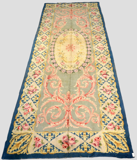 Attractive Spanish `Savonnerie` kelleh woven by the Royal Carpet Factory, Madrid, probably late 19th