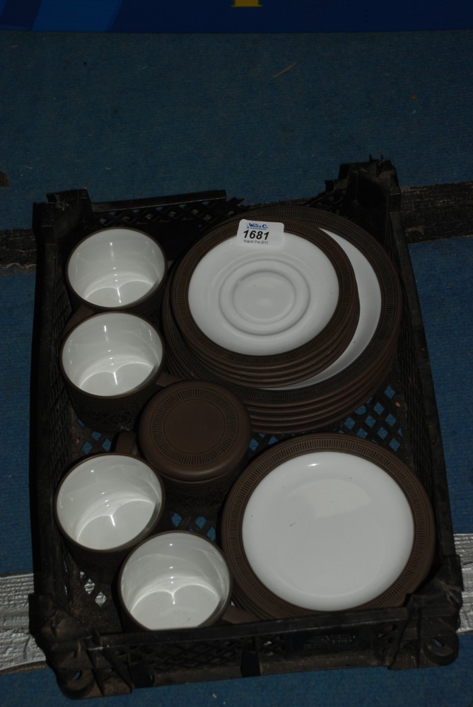 A quantity of Hornsea 'Palatine' china incl. five Dessert Plates, six Tea Plates, four Cups and