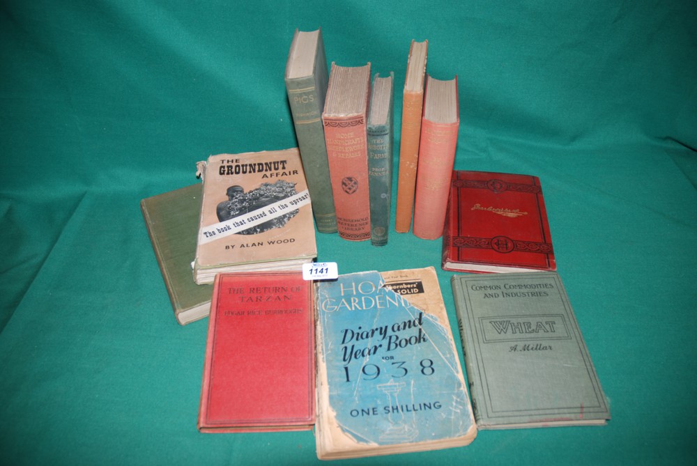 A quantity of farming related books incl. ''Common Commodities & Industries Wheat'' by A. Millar