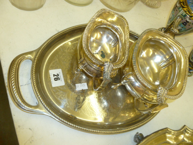 THREE PIECES OF SILVER PLATE