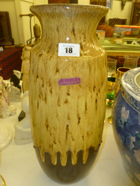 A 1960`S SCHEURICH VASE, WEST GERMAN