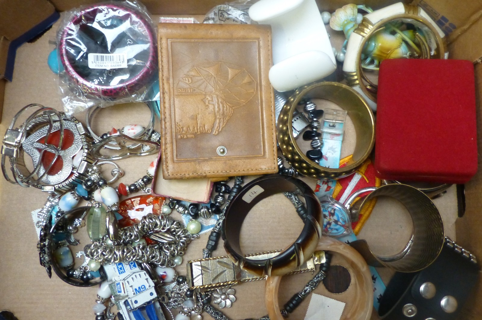 Box of costume jewellery