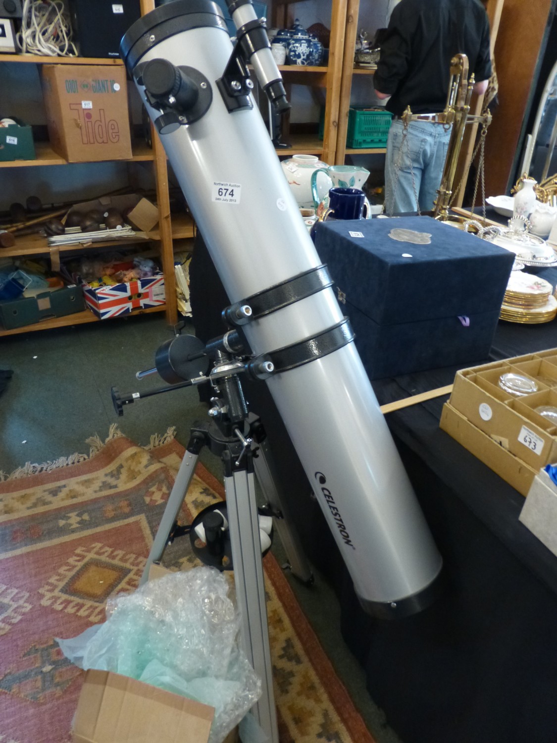 Celestron tripod mounted telescope