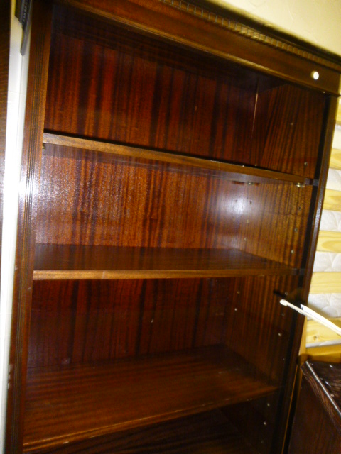 Mahogany bookcase 195cm x 77cm