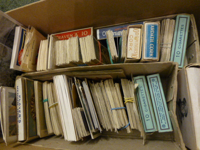 Box of cigarette and tea cards