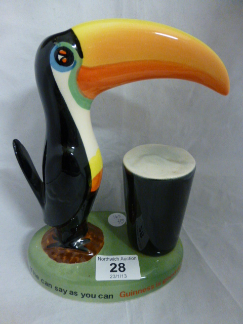 Guiness advertising Carlton Ware toucan lamp base