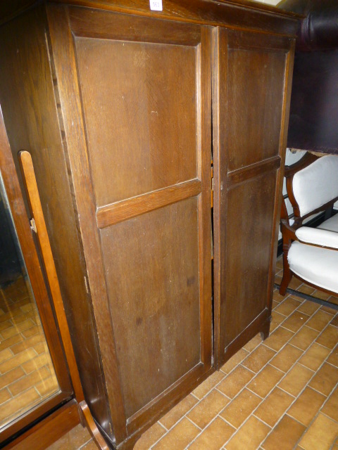 Oak wardrobe with fitted interior
