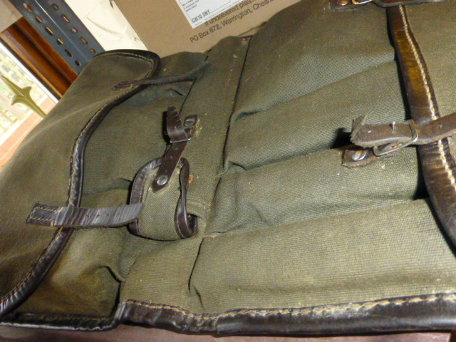 Canvas cased gun cleaning kit, probably East German