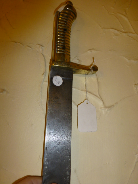 German side arm sword, c1830