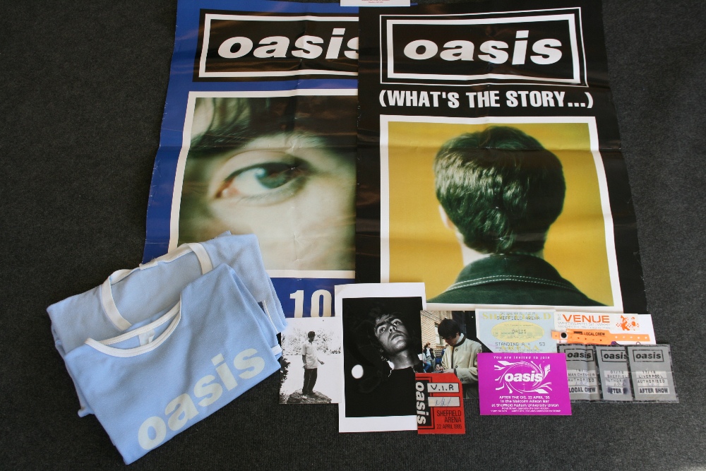 OASIS MEMORABILIA - excellent collection of memorabilia from the same vendor of the demo cassette to