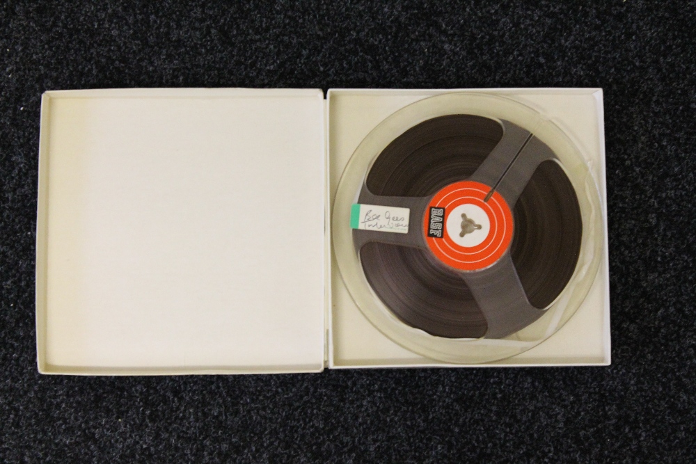 BEE GEES - Master 7 1/2 inch reel to reel tape of a Bee Gees interview recorded in stereo on the