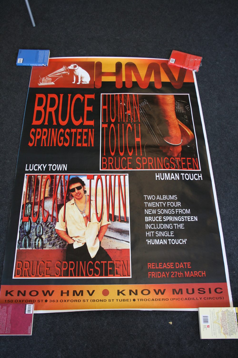 MCCARTNEY, SPRINGSTEEN & CHILLI PEPPERS - three original Promo Posters (all 40``x 60``) to include