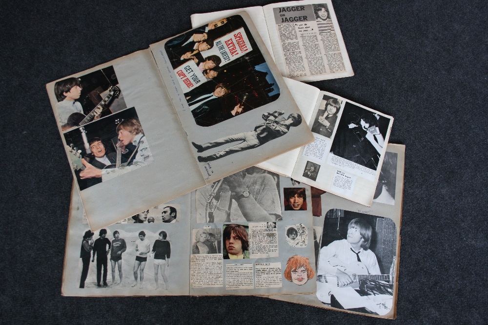 SCRAP BOOKS - collection of 5 x 1960's scrapbooks filled with pictures and newspaper cuttings