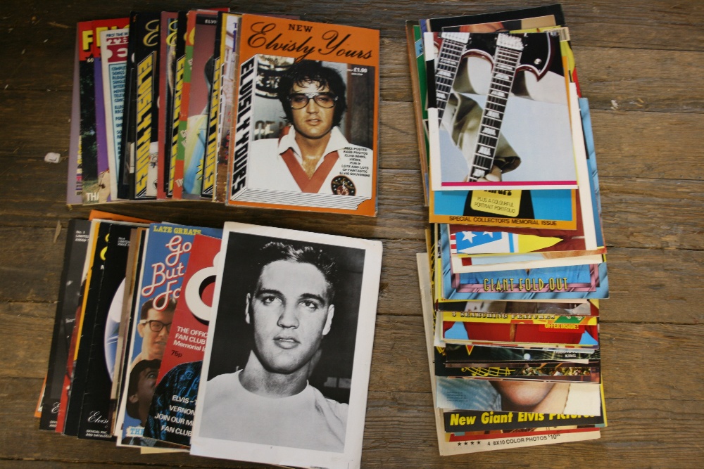 ELVIS PRESLEY - large collection of Elvis magazines & poster to include 5 x posters, 16 x poster
