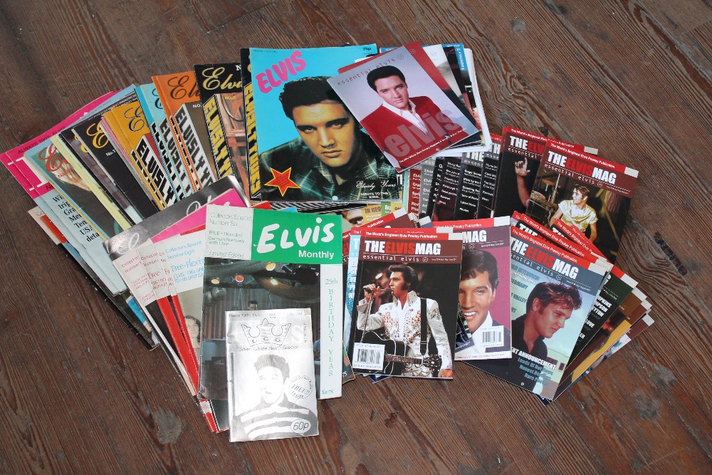 ELVIS PRESLEY - collection of approximately 80 x various fan club magazines and publications