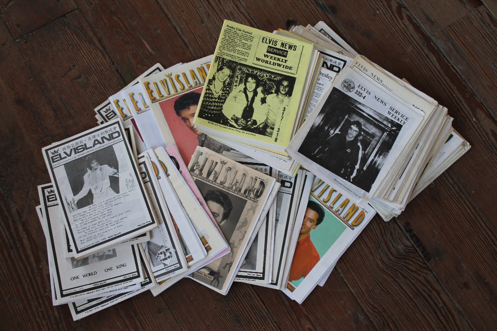 ELVIS PRESLEY - collection of Elvis Presley fan club magazines to include 34 x ""Elvisland