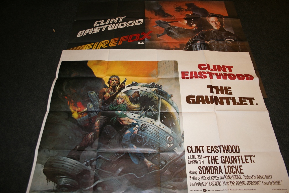 SEAN CONNERY & CLINT EASTWOOD - 4 movie posters to include 2 x US posters for Shalako (display 22""