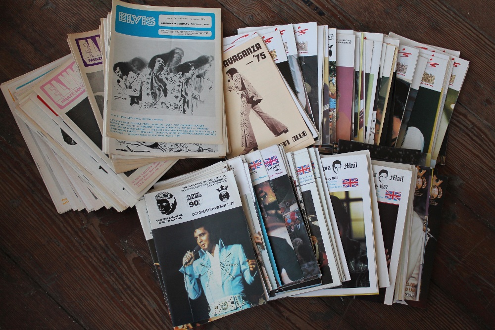 ELVIS PRESLEY - collection of 140 x Elvis Presley ""Fan Club of Great Britain"" magazines from 1973