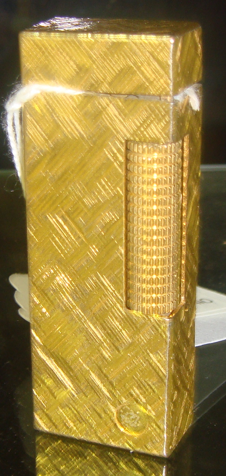 Gold plated Dunhill lighter with bright cut decoration SECURE PAYMENT ONLY