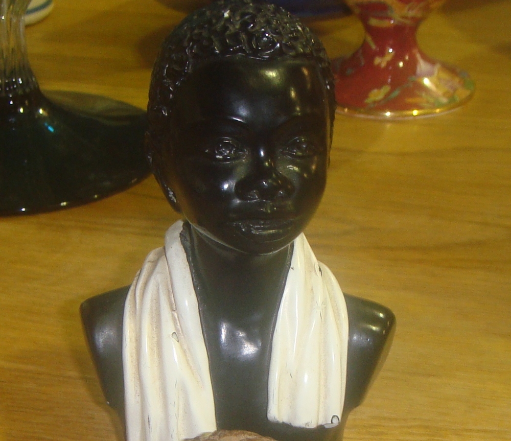 Plaster figure of Negro boy