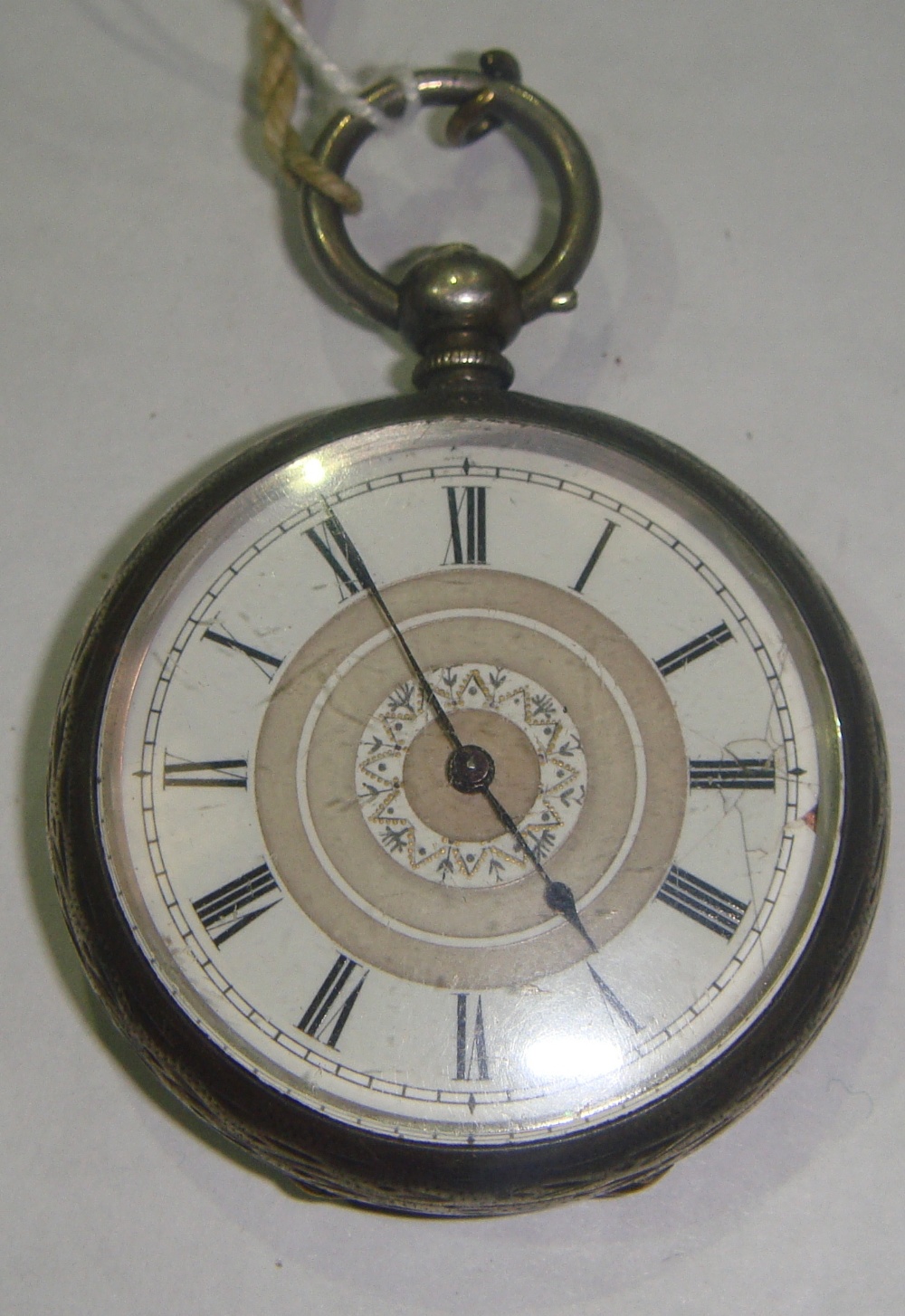 Fob watch stamped Fine Silver