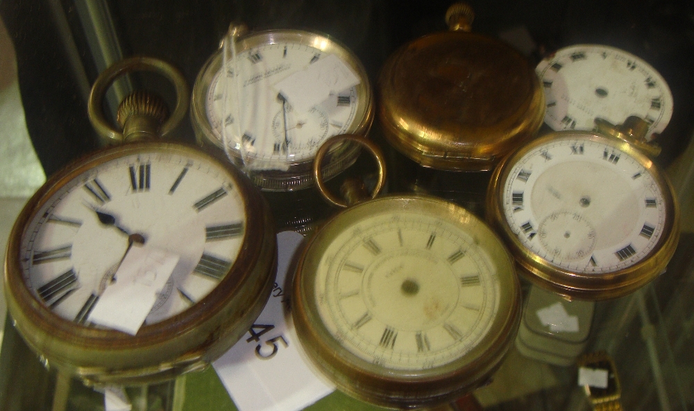 Assorted pocket watches of varying sizes including 1 x  Acme Lever in silver case