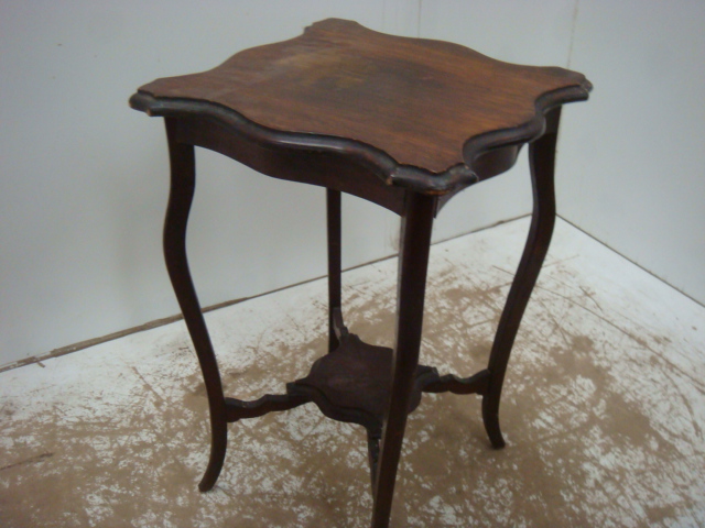 Mahogany Side Occasional Two Tier Table