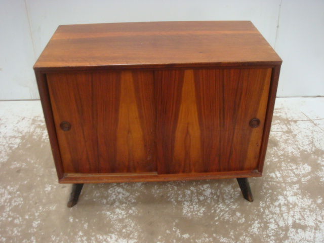 Low Vintage Stripe Pale Mahogany Cabinet