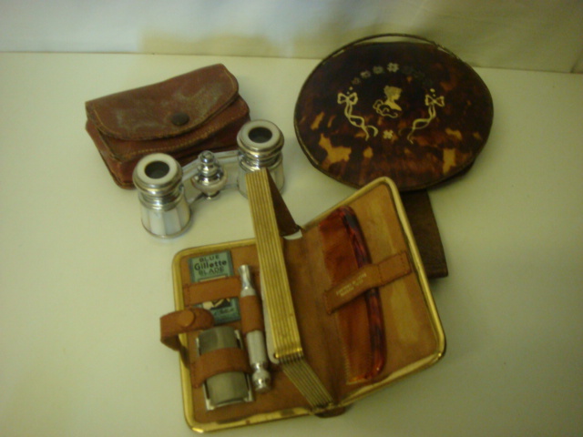 Pair of Opera Glasses & Three Purses