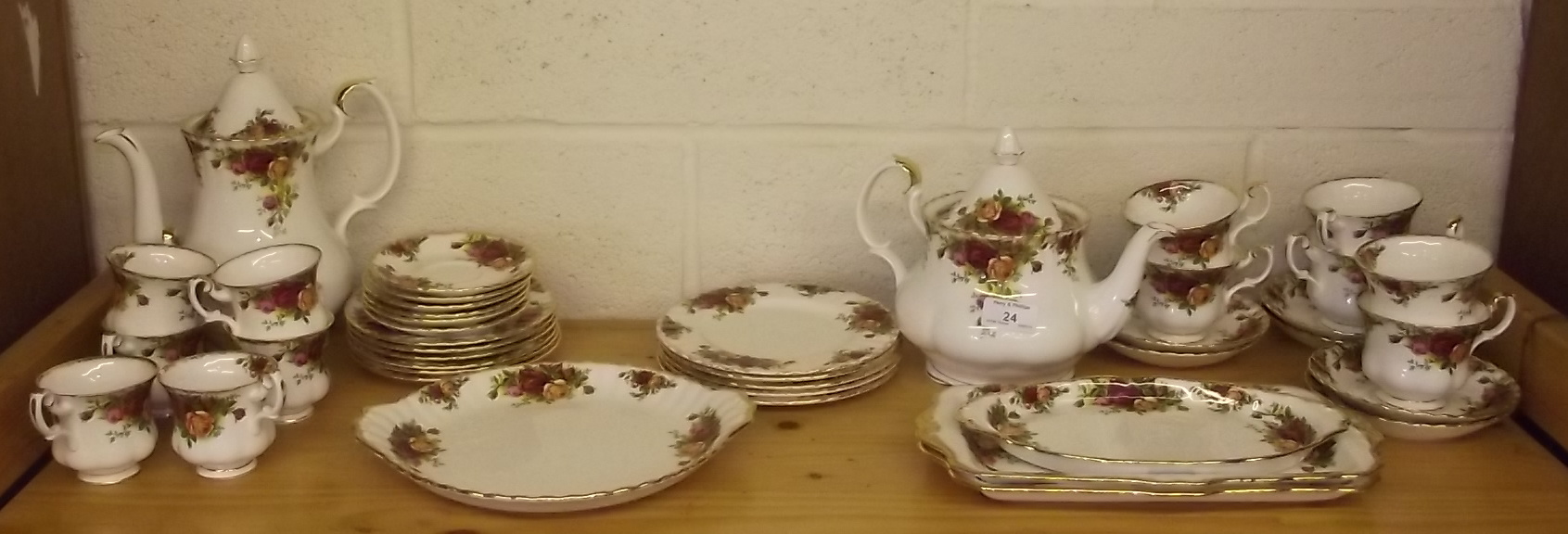 Royal Albert "Old Country Roses" Tea and Coffee Service - 41 pieces