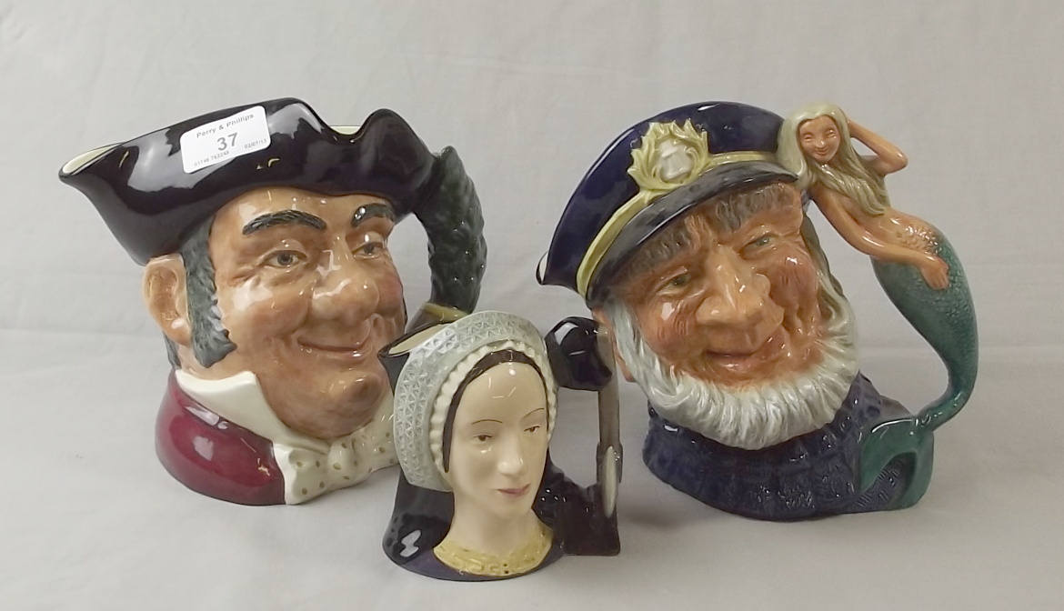 Two Royal Doulton Character Jugs - "Old Sally" D6551 and "Mine Host" D6468