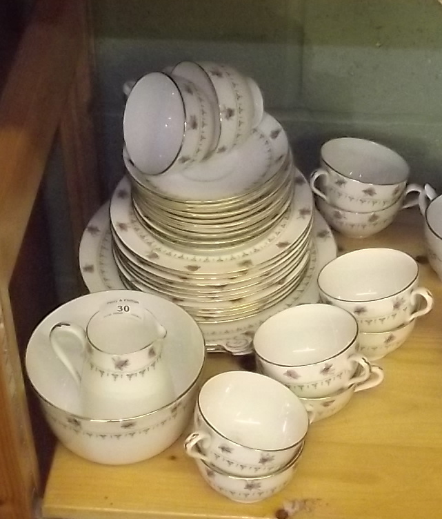 Staffordshire Ten Setting Tea Service - 34 pieces.