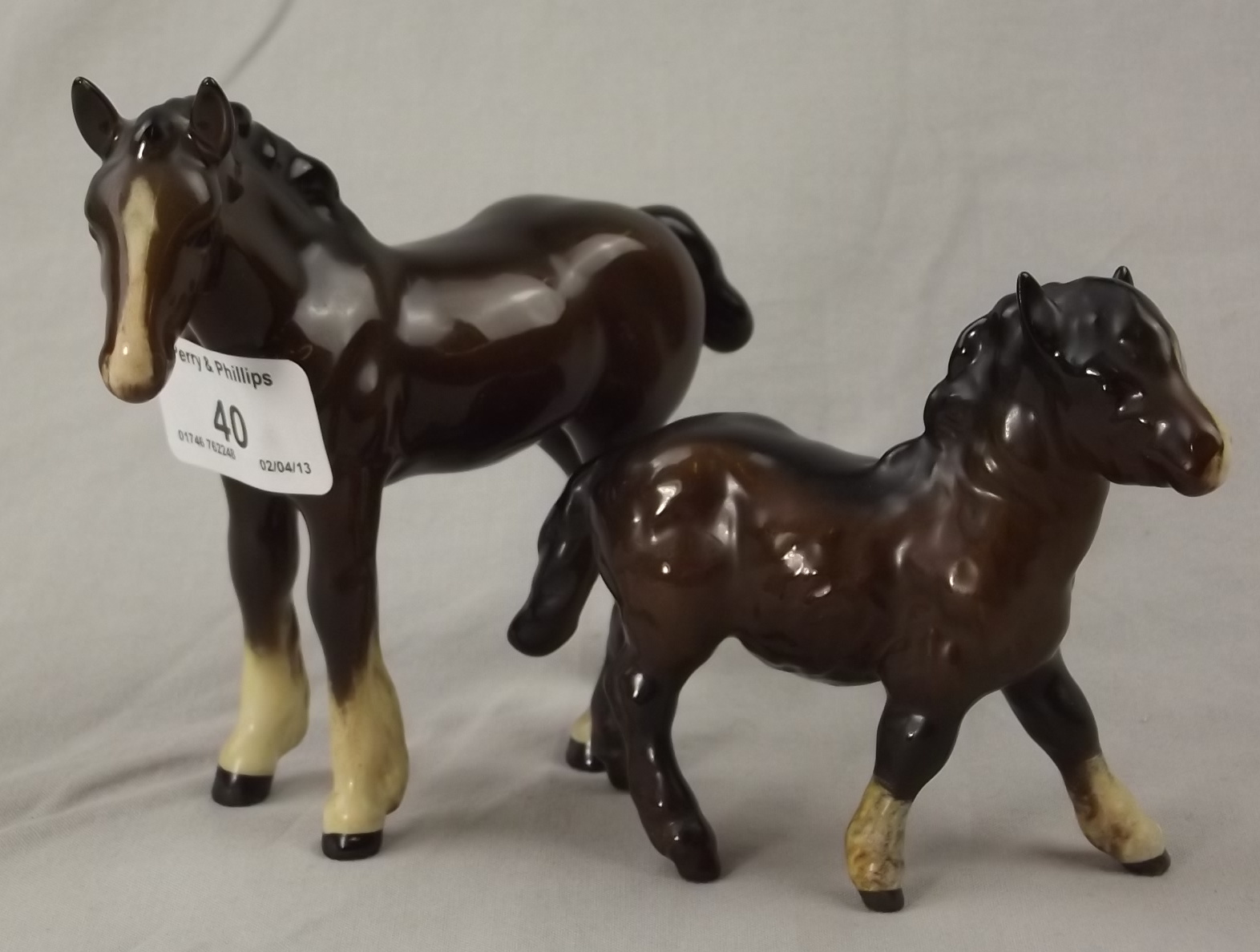 Two Beswick Ponies.