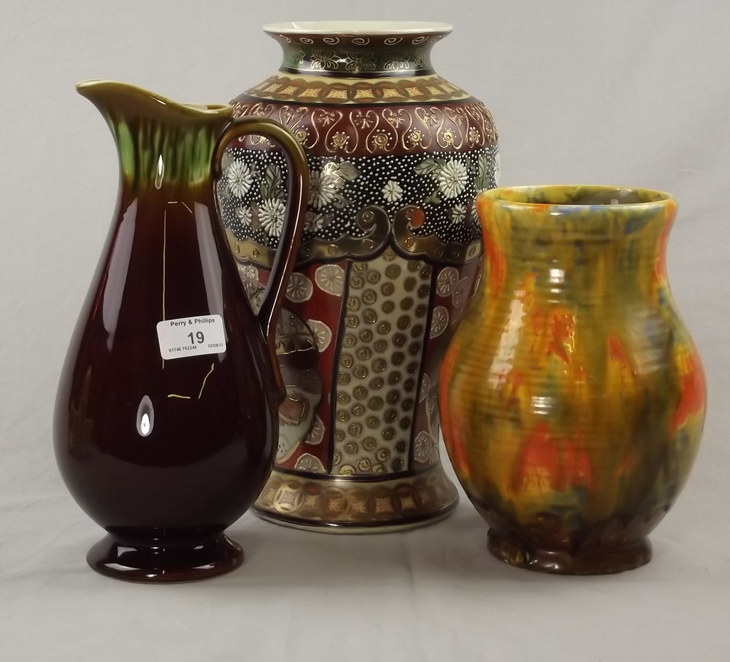 Three Pottery Vases.