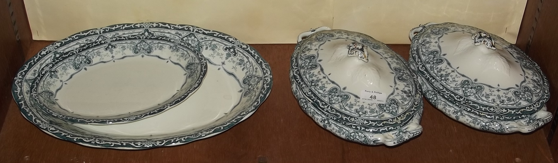 Pair of Victorian Vegetable Dishes, Meat Plates etc.