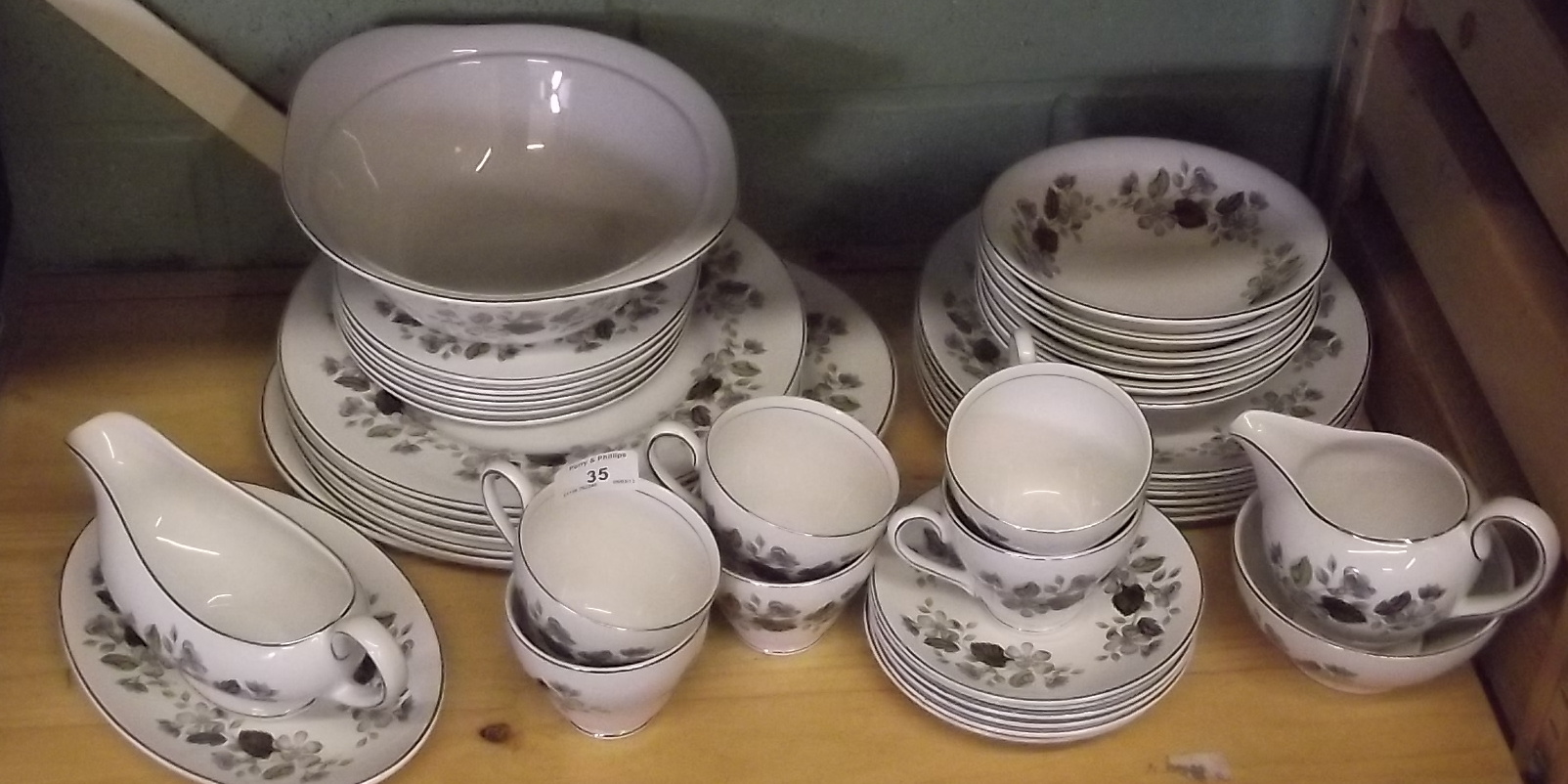 Staffordshire Six Setting Dinner Service, 40 pieces