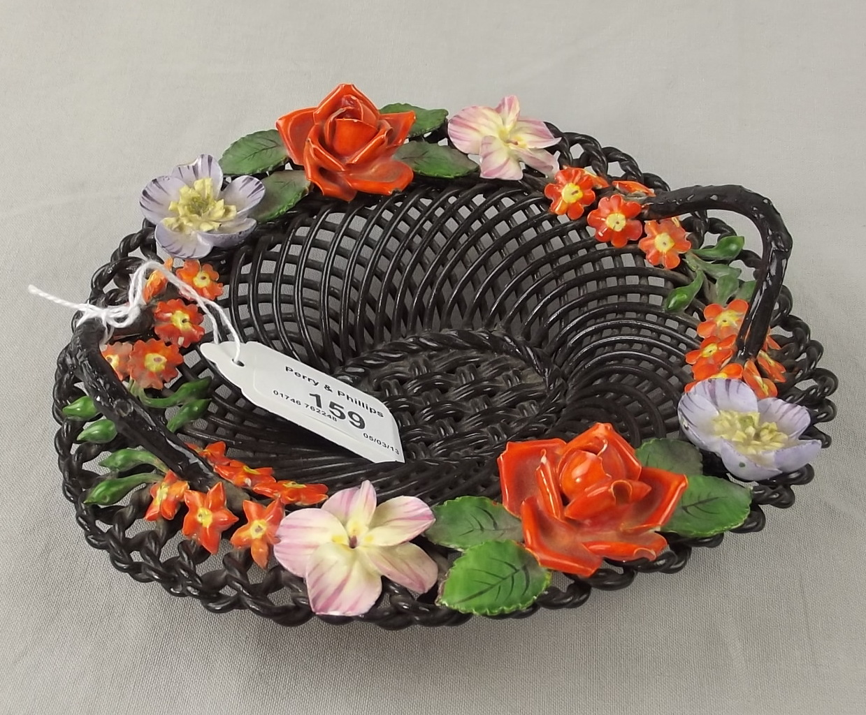 Crown Staffordshire Flower Basket