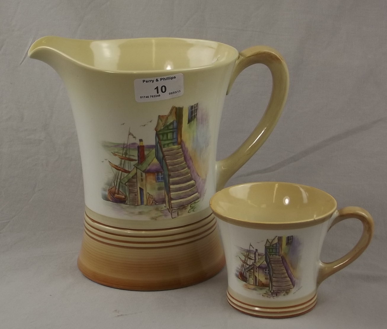 Shelly "Old England" 8" Musical Jug and Matching Mug