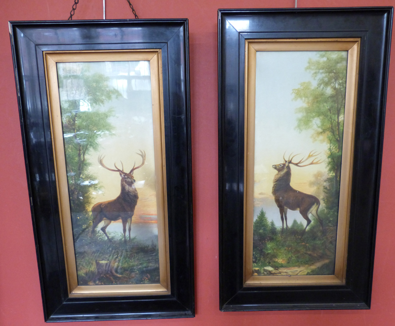 Pair of Framed Stag Prints Condition report: see terms and conditions.