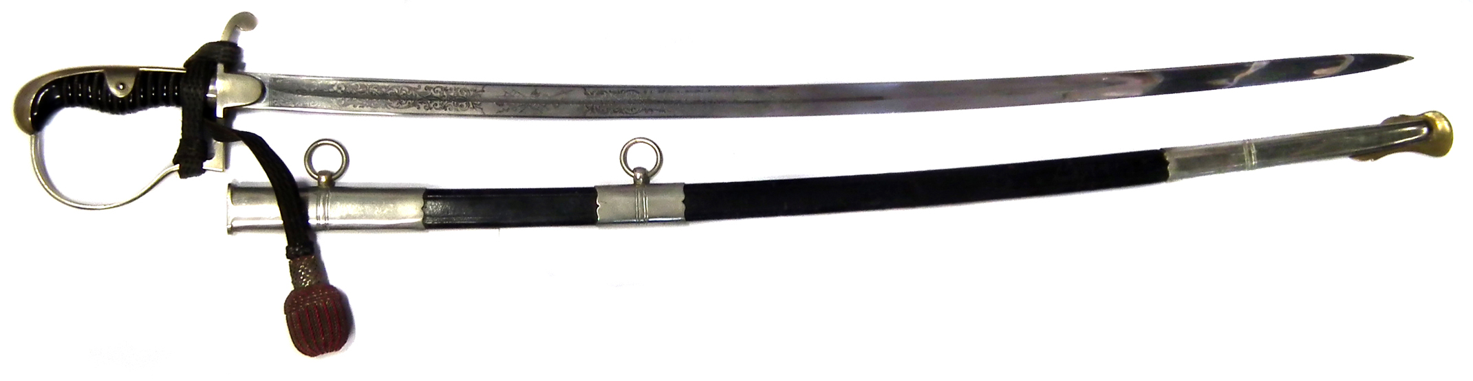 German Third Reich period Fire Officers Sword by WKC (trademark under langet) with original