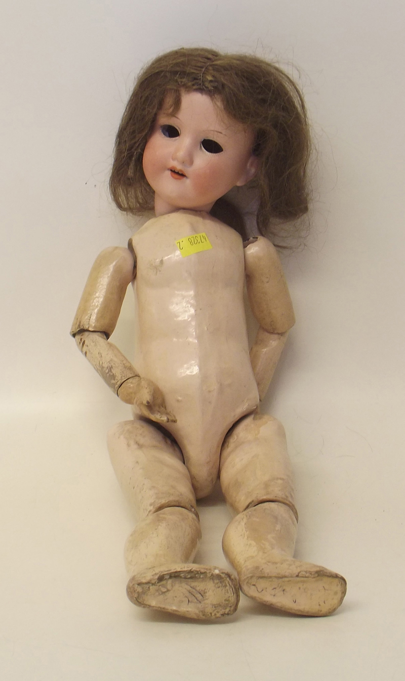 A & M French doll.  Condition report: see terms and conditions