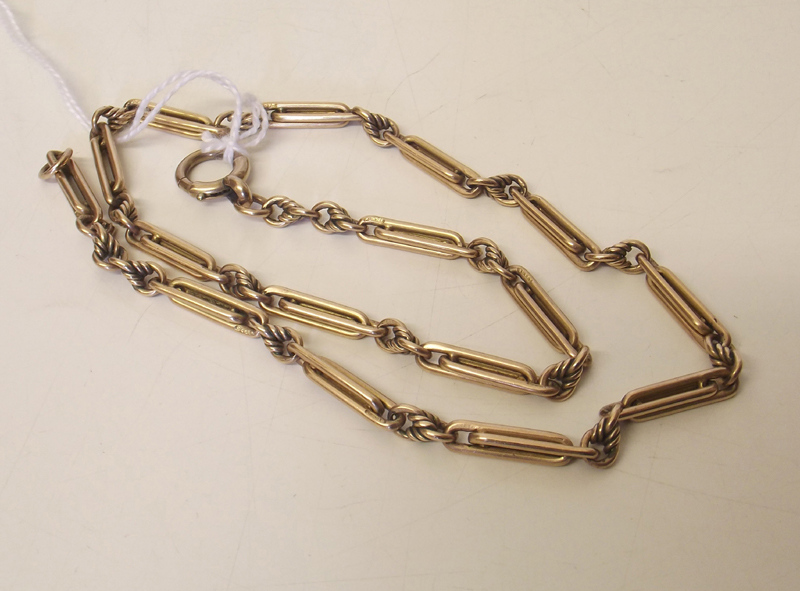 9ct gold chain.  Condition report: see terms and conditions