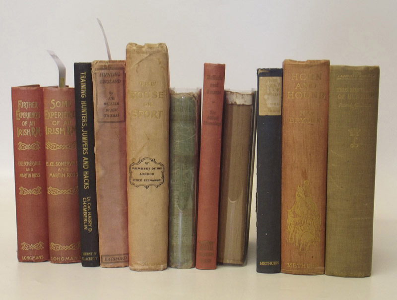 Group of hunting books.  Condition report: see terms and conditions